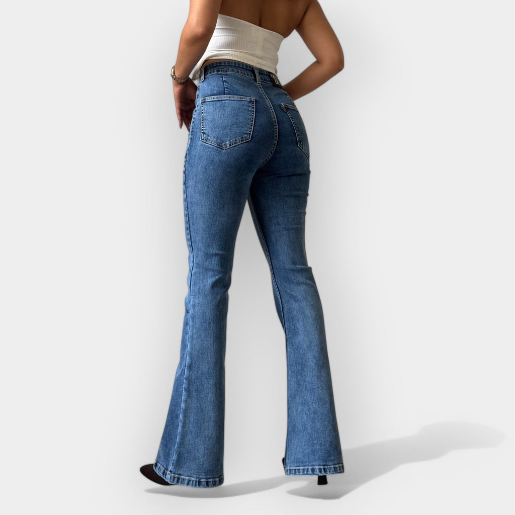 Alessia | High-Waisted Flared Trousers