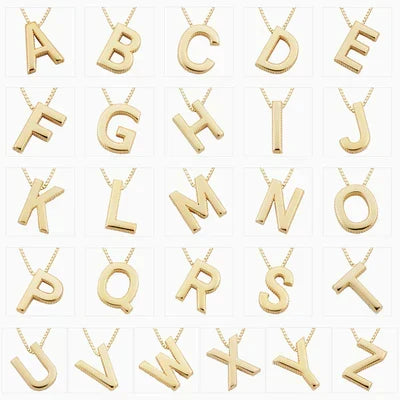 Initial Letter Love Necklace