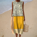 Comfortable Summer Dress Without Sleeves