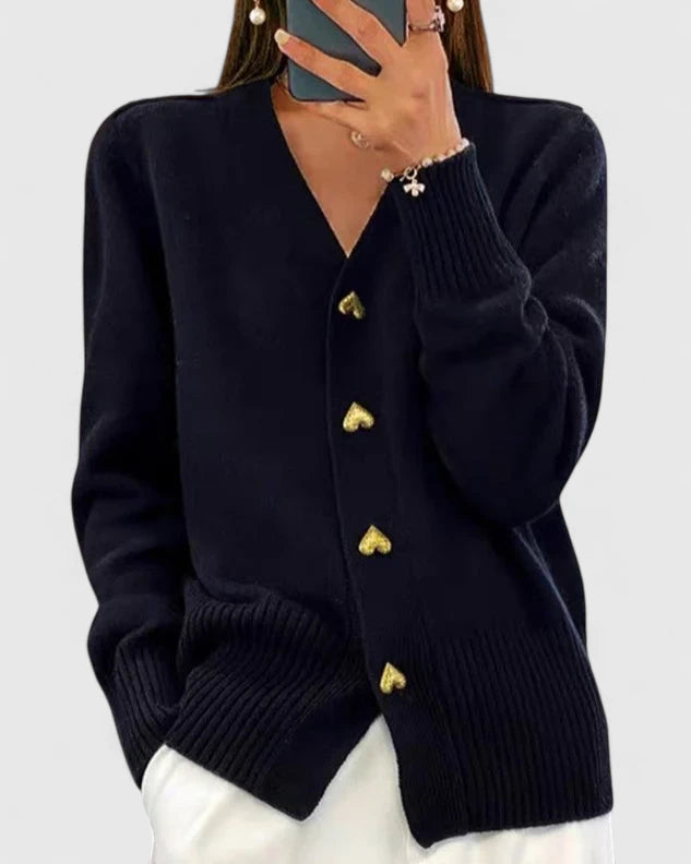 Sirje | Elegant Knitted Cardigan with Buttons