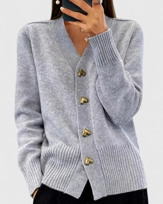 Sirje | Elegant Knitted Cardigan with Buttons