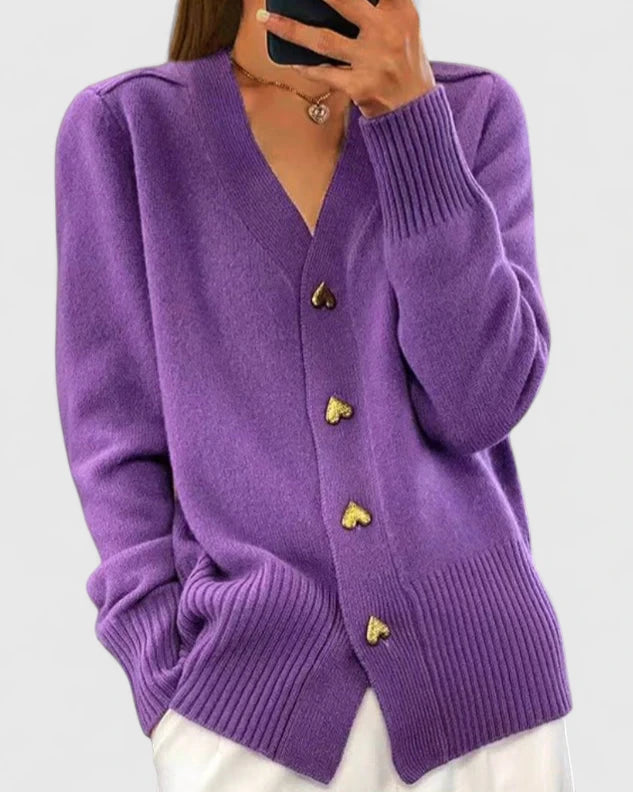Sirje | Elegant Knitted Cardigan with Buttons