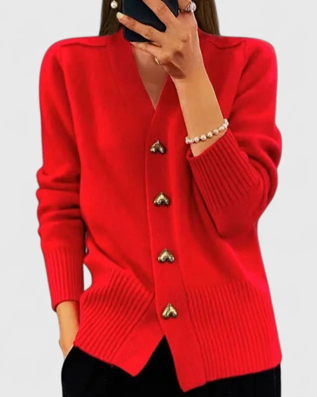 Sirje | Elegant Knitted Cardigan with Buttons