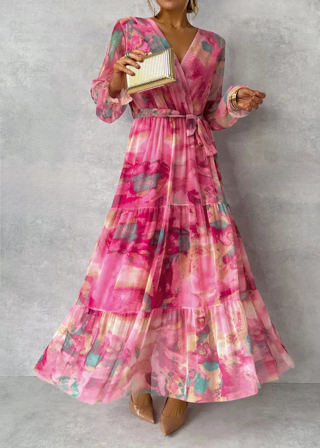 Lieke | Floral Design Wrap Dress
