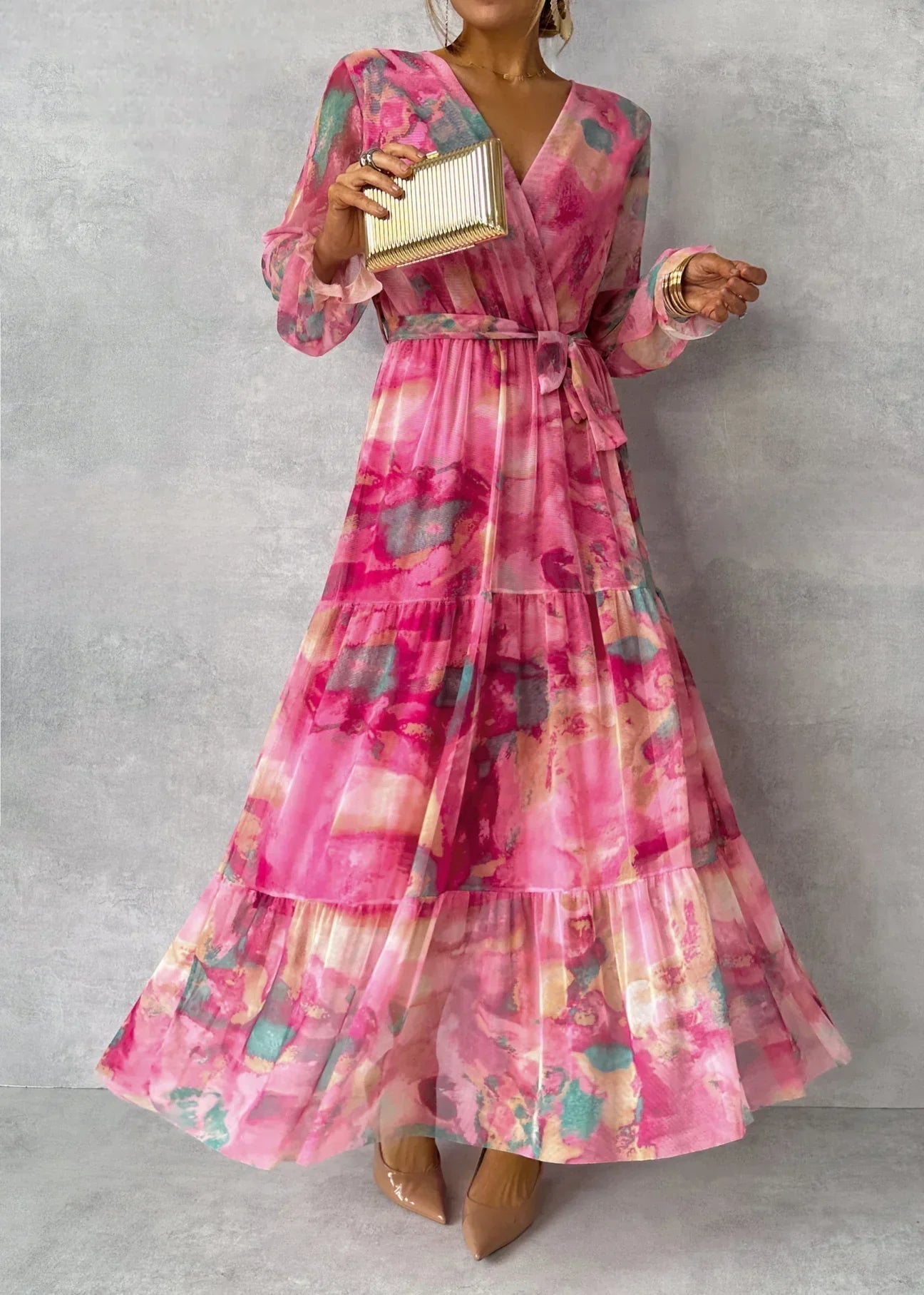 Lieke | Floral Design Wrap Dress