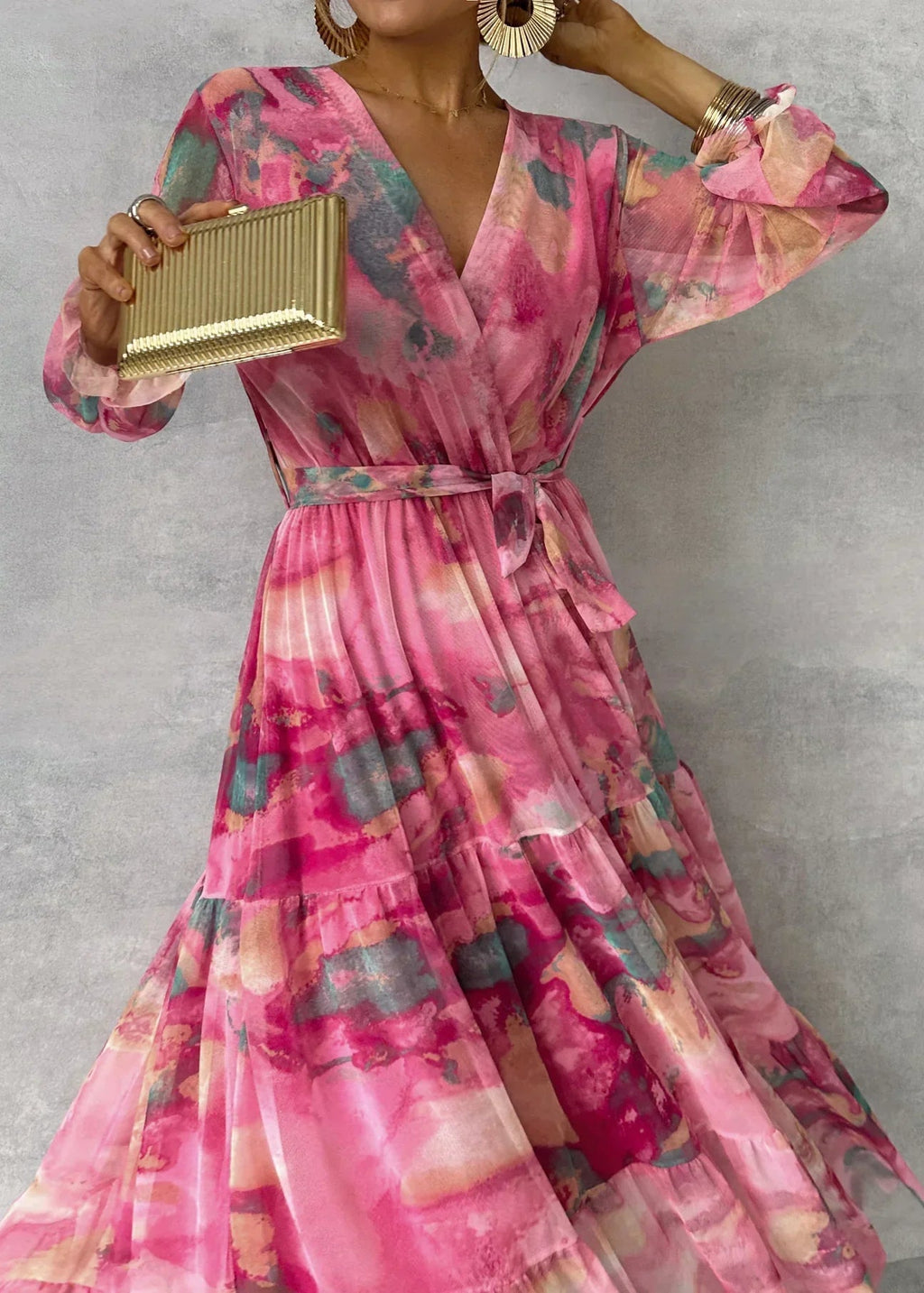 Lieke | Floral Design Wrap Dress