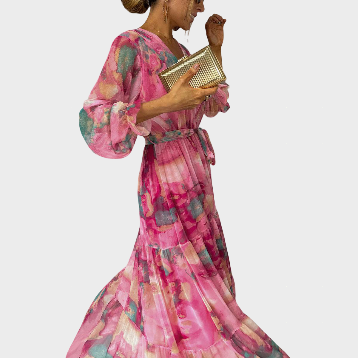 Lieke | Floral Design Wrap Dress