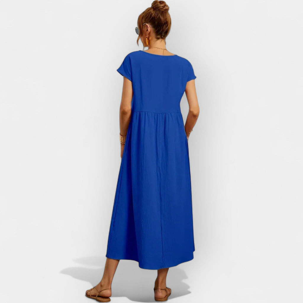 Linen | Lightweight Cotton Dress with Pockets