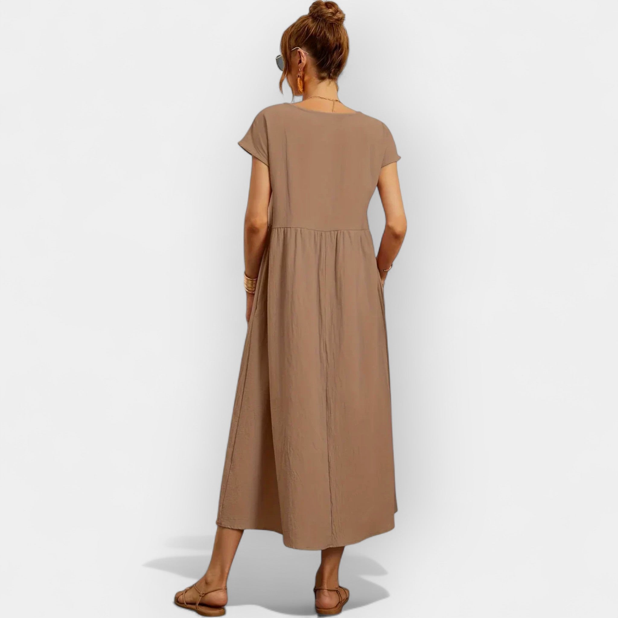 Linen | Lightweight Cotton Dress with Pockets