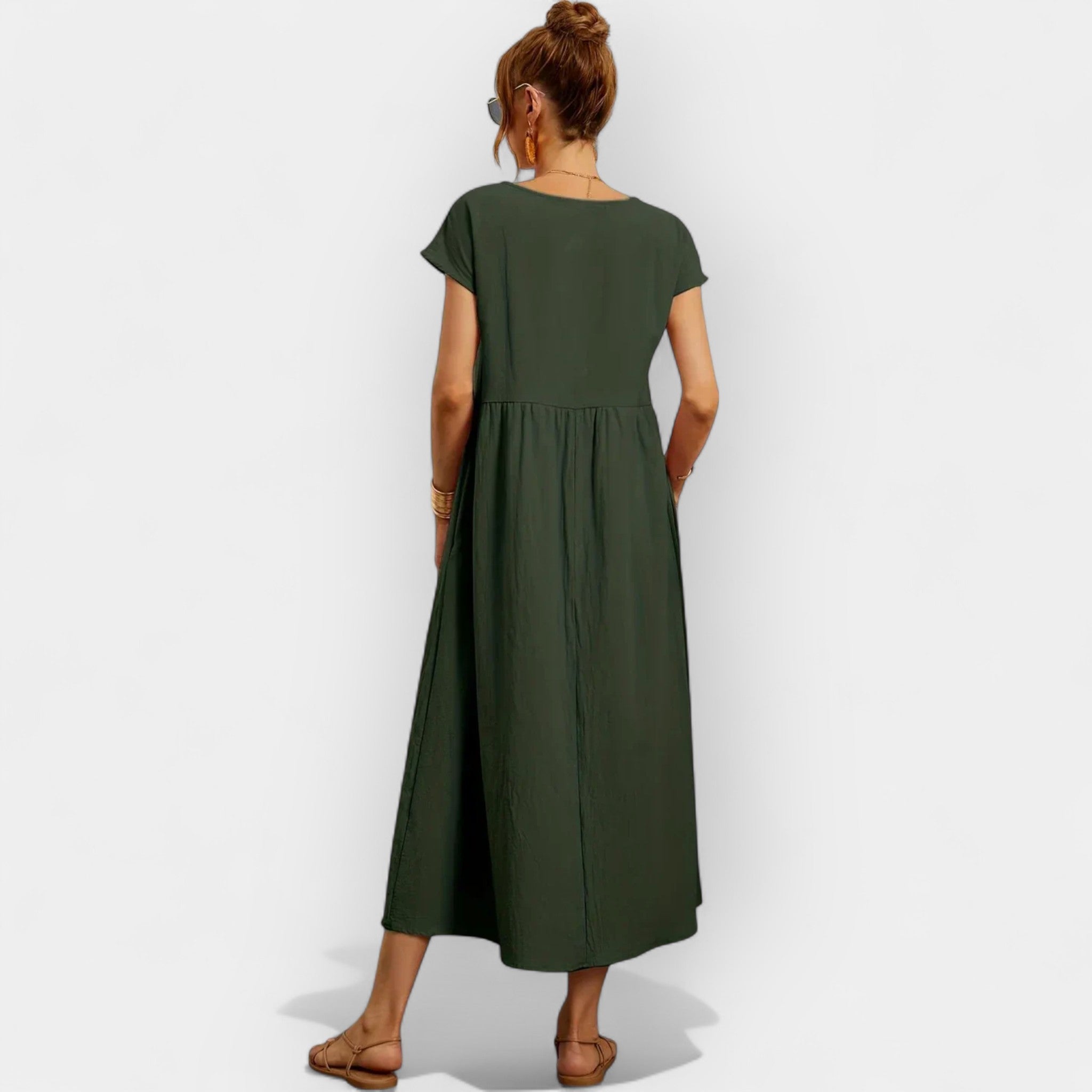 Linen | Lightweight Cotton Dress with Pockets