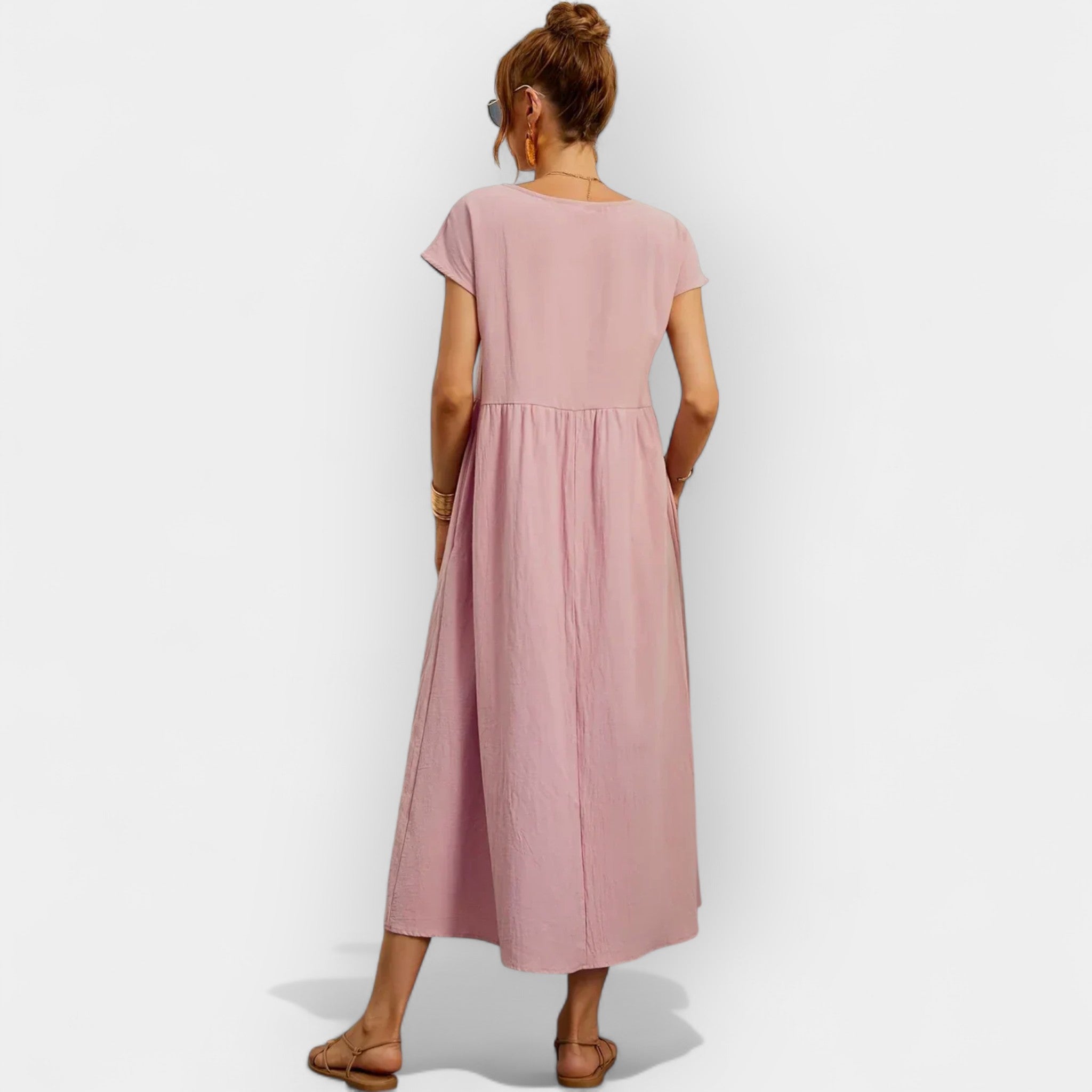 Linen | Lightweight Cotton Dress with Pockets