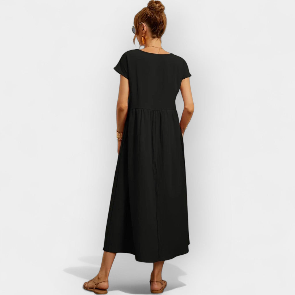 Linen | Lightweight Cotton Dress with Pockets