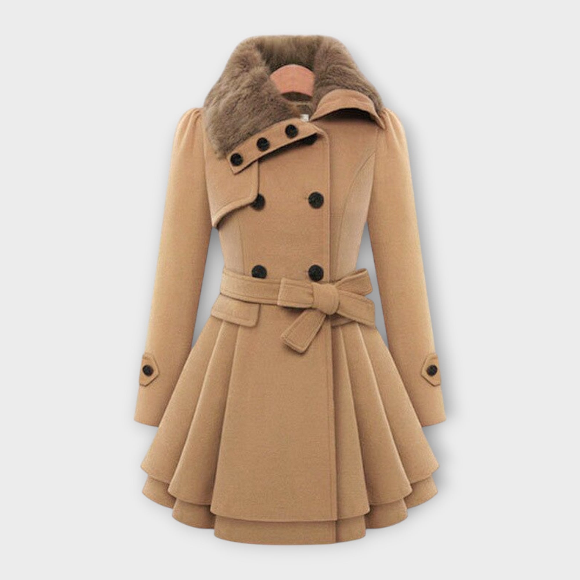 Ema | Elegant Faux Fur Coat