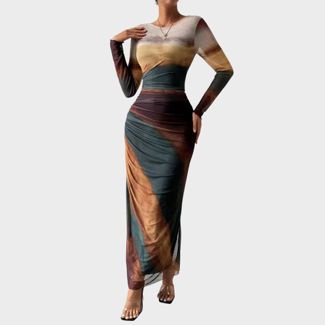 Amélia | Maxi dress with long sleeves