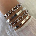 Elan Mercer White Gold Bracelet