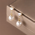 Chic Silver Earrings with Pearl