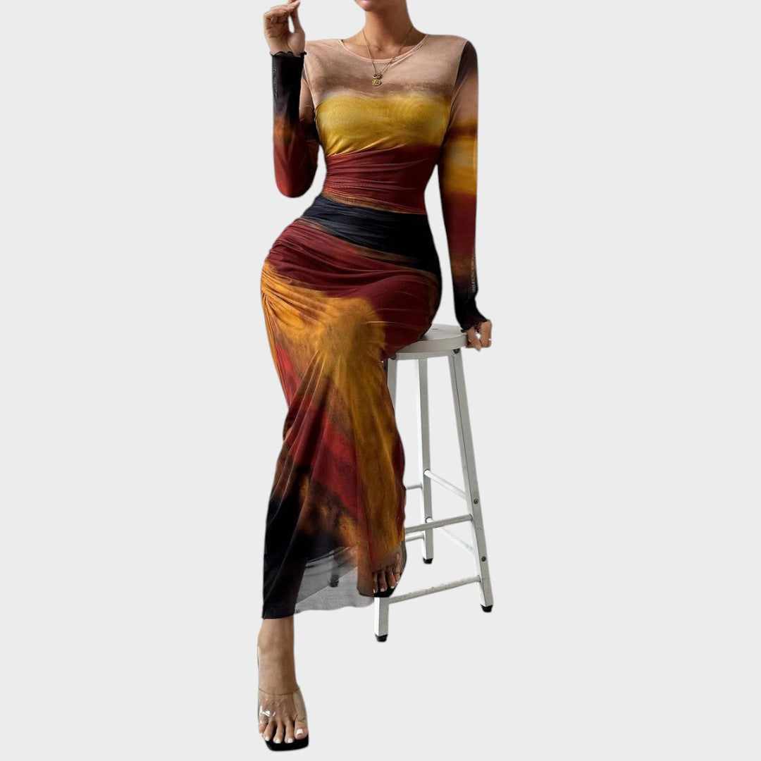 Amélia | Maxi dress with long sleeves
