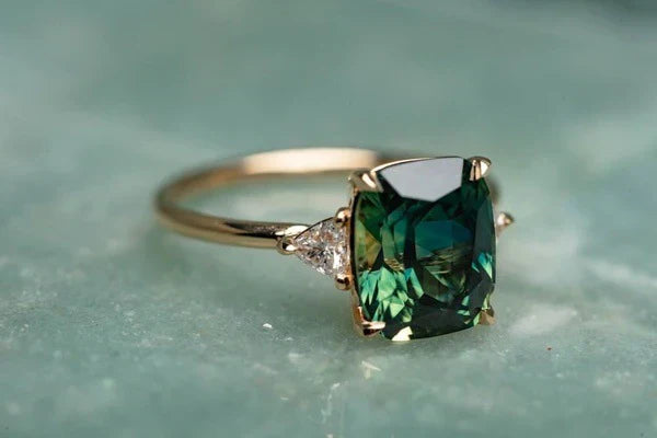 Gold Ring with Vintage Inspired Stone