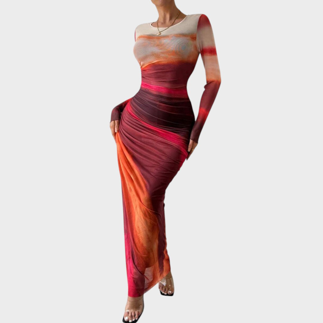 Amélia | Maxi dress with long sleeves