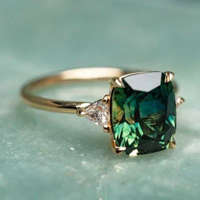 Gold Ring with Vintage Inspired Stone