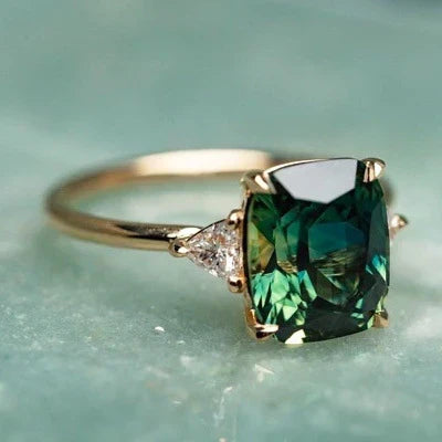 Gold Ring with Vintage Inspired Stone