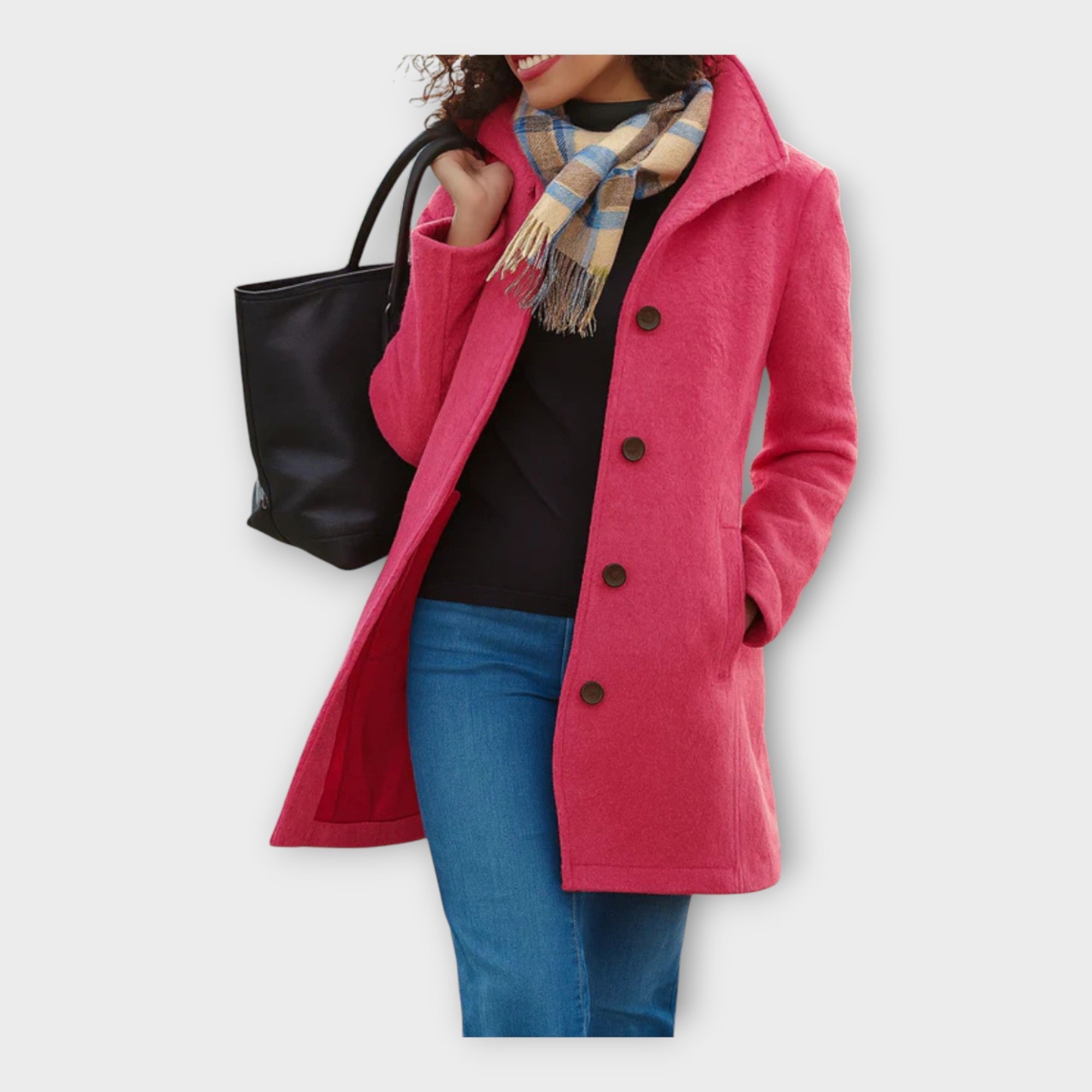 Tinna | Elegant wool coat with buttons