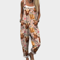 Egle | Comfortable Printed Dungarees