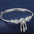 Silver Dreamcatcher Cuff Bracelet