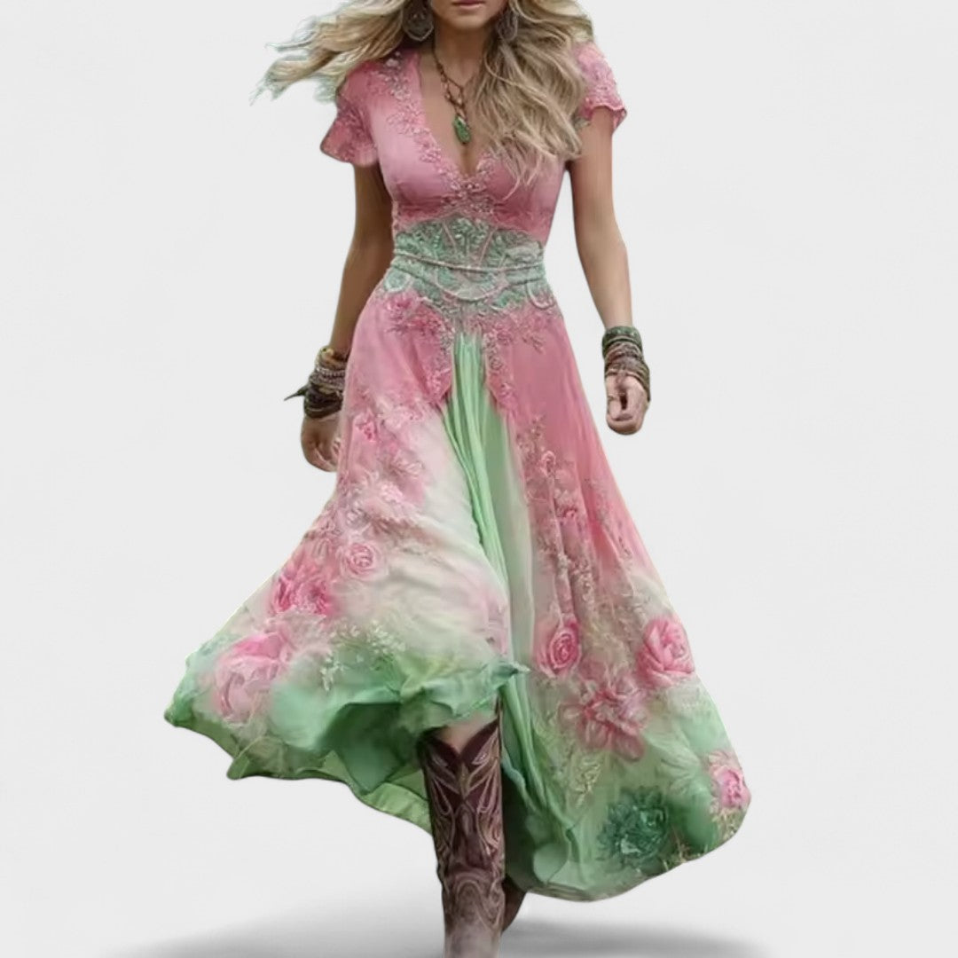 Celeste | Flowing, body-hugging dress