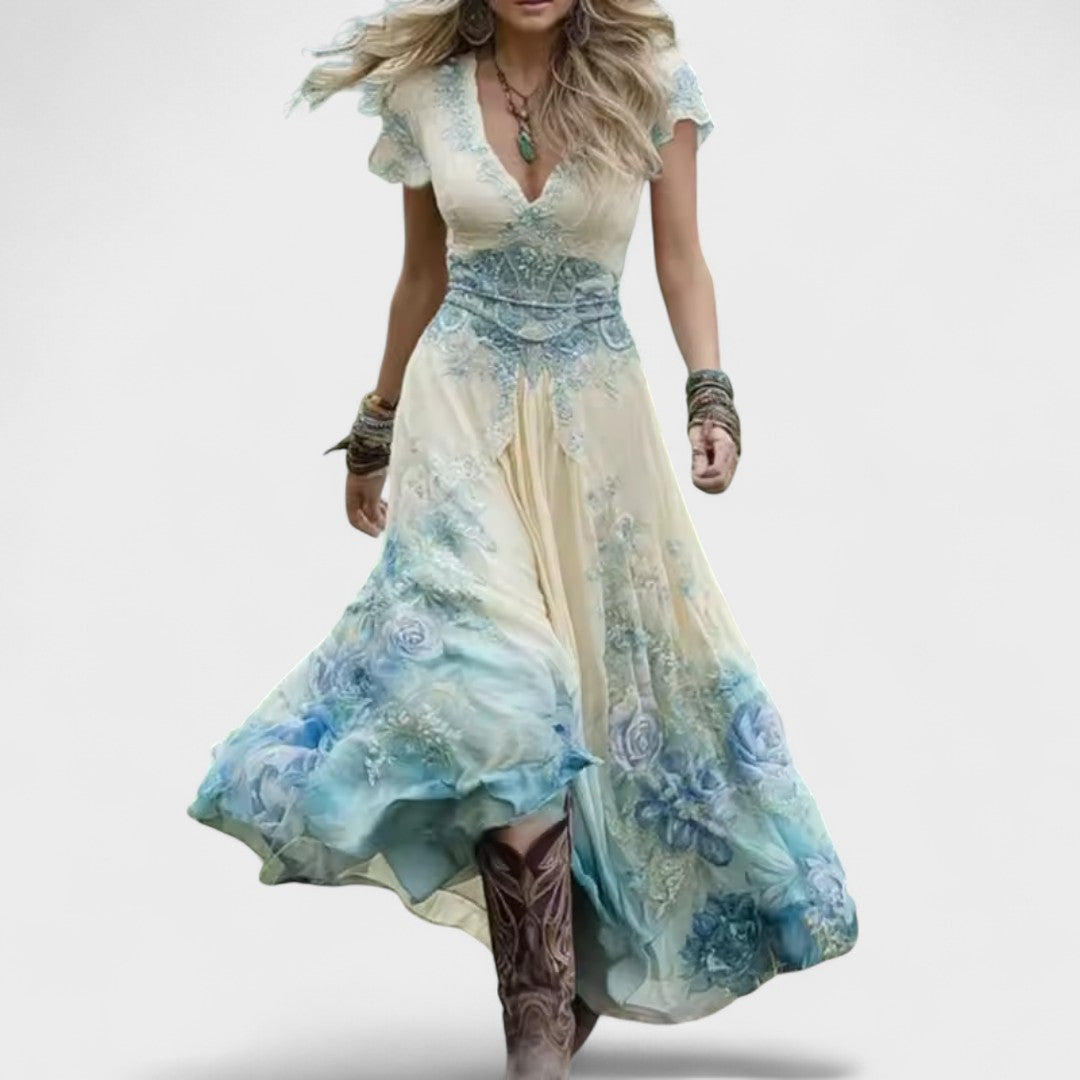 Celeste | Flowing, body-hugging dress