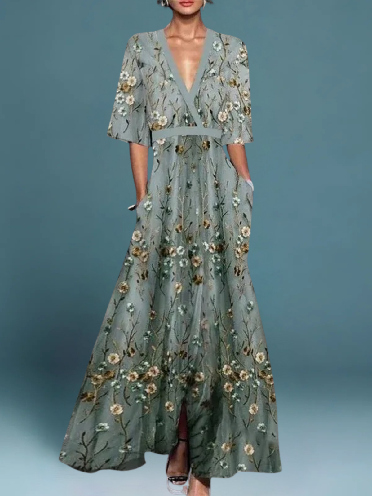 Roos | Classic Floral Dress