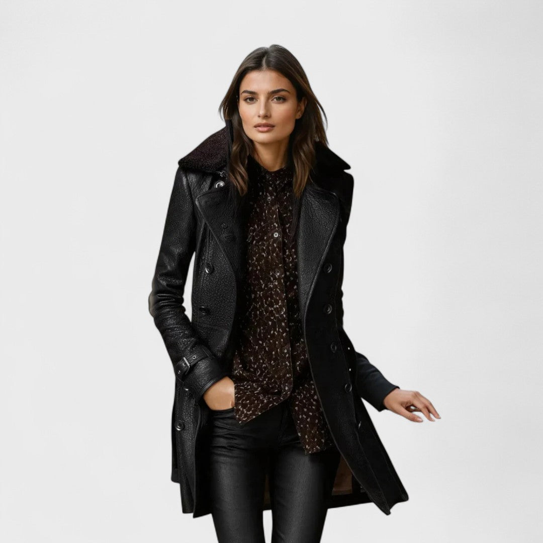 Maria | Elegant Leather Jacket