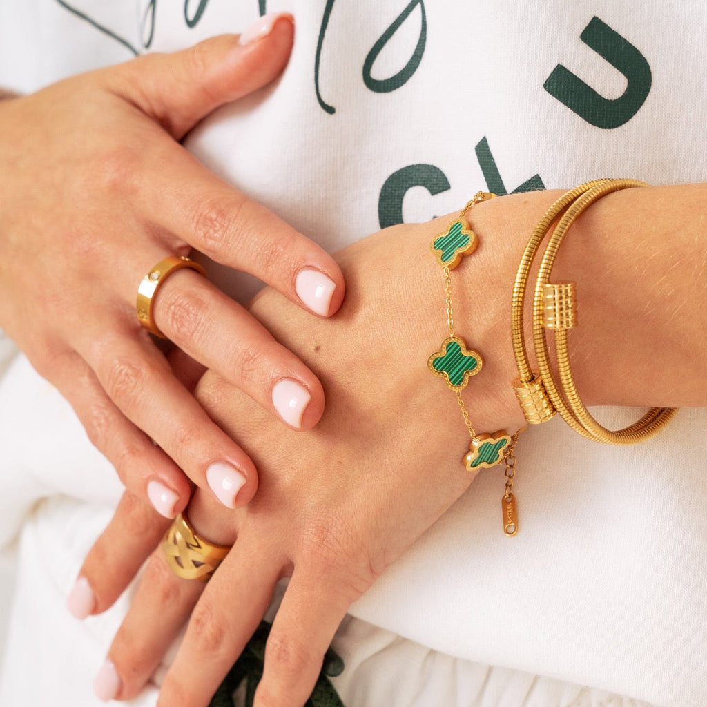 Golden Twisted Bangle