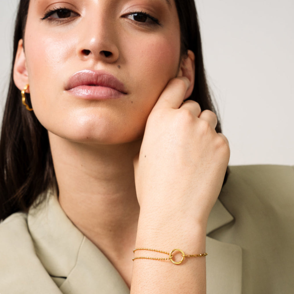 Golden Tennis Bracelet