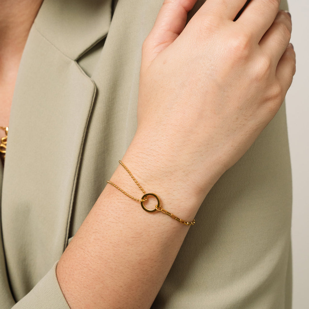 Golden Tennis Bracelet