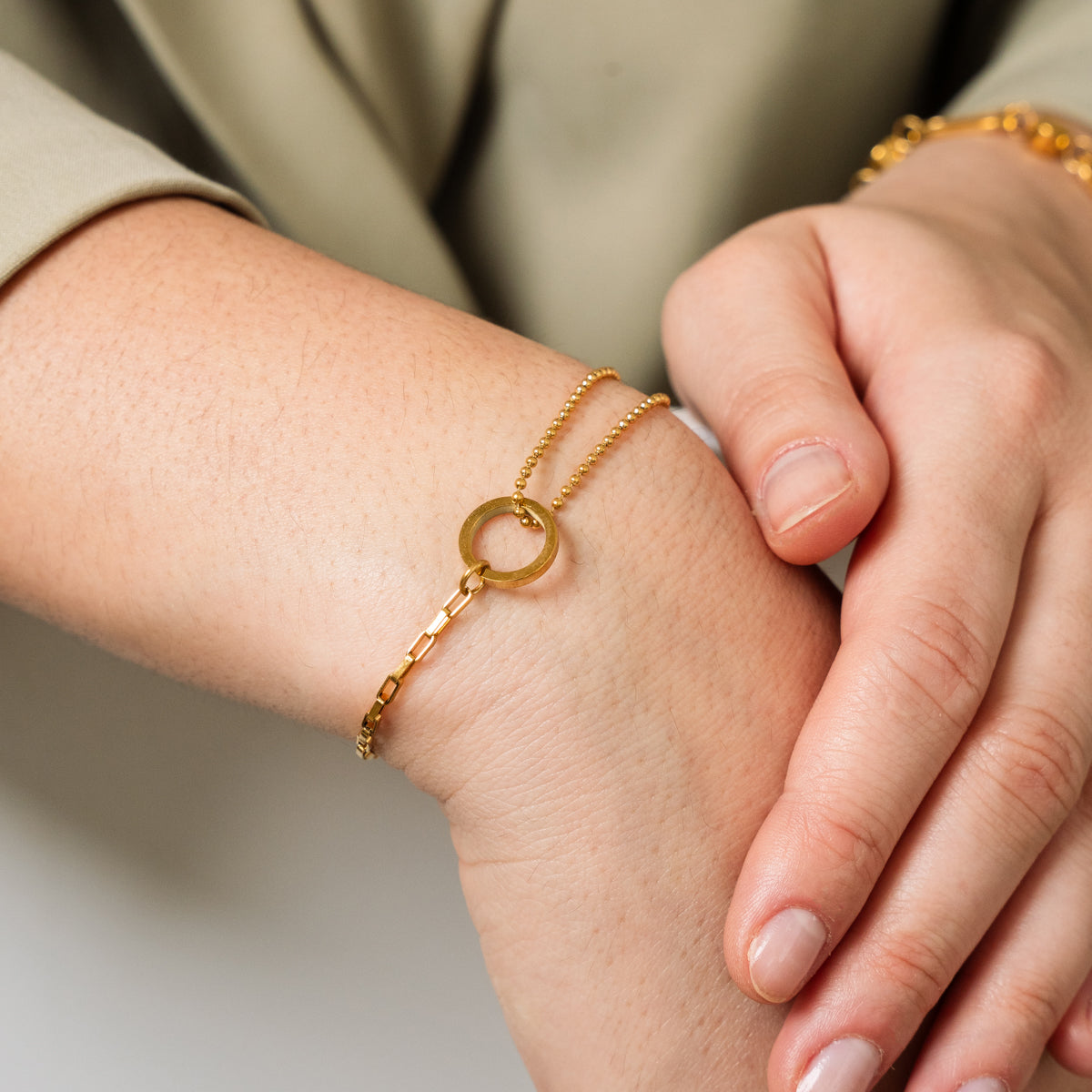 Golden Tennis Bracelet
