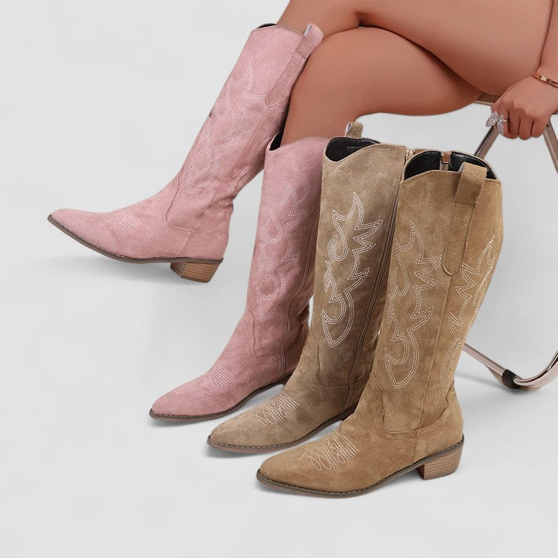 Firza | Knee-High Western Boots