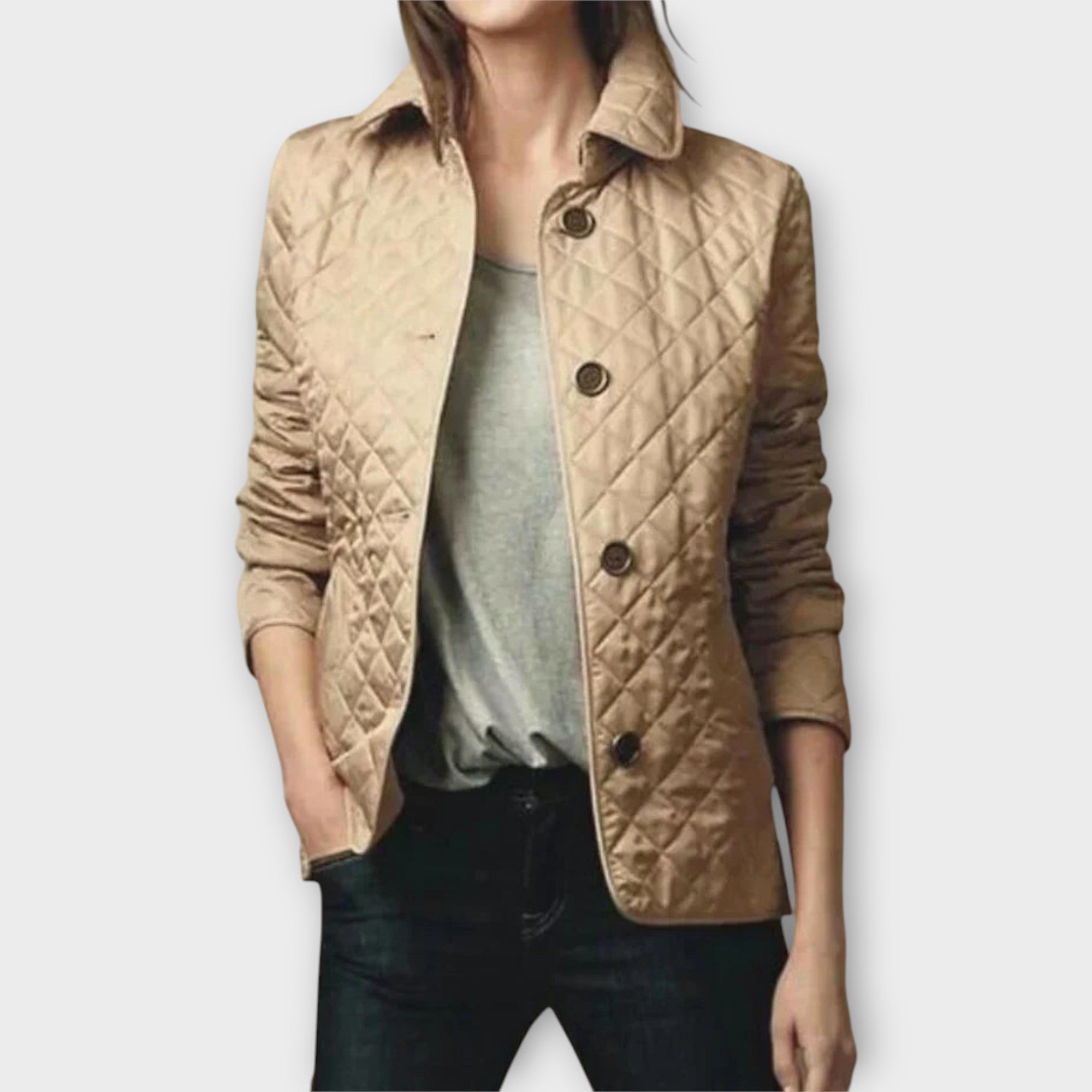 Katrin | Quilted Jacket with Elegant Lines