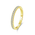 Minimalist Radiant Eternity Ring