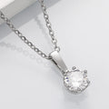 Classic Necklace with Zirconia Pendant