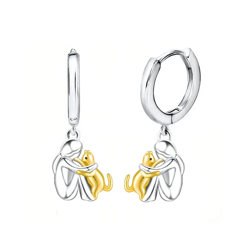 Elo | Cat Hugging Earrings
