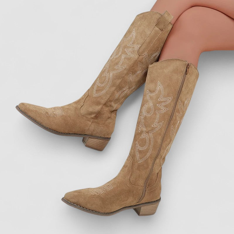 Firza | Knee-High Western Boots