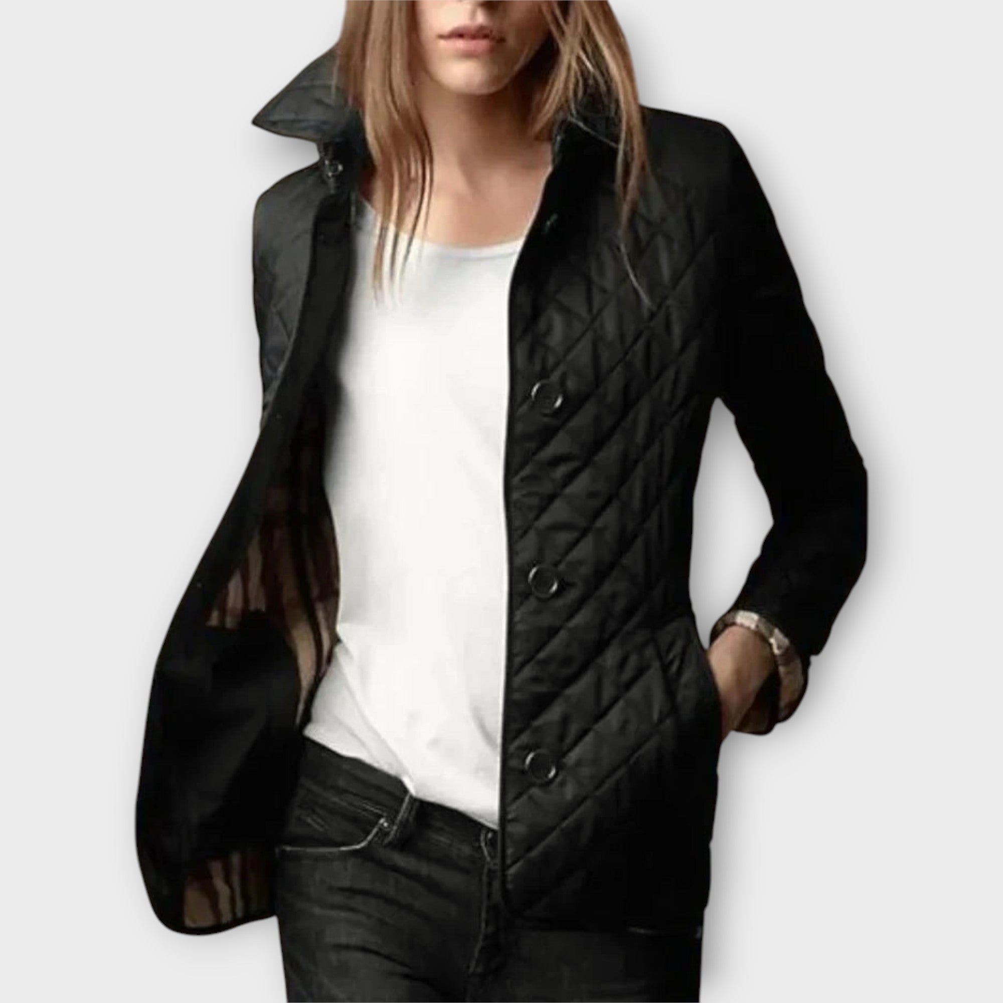 Katrin | Quilted Jacket with Elegant Lines