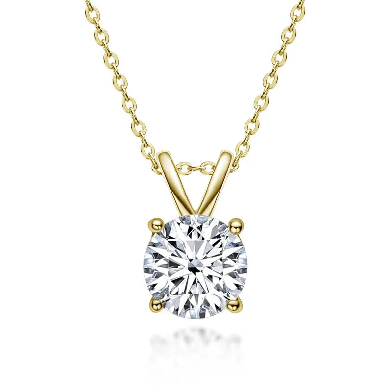Exclusive Sterling Silver Necklace with Moissanite