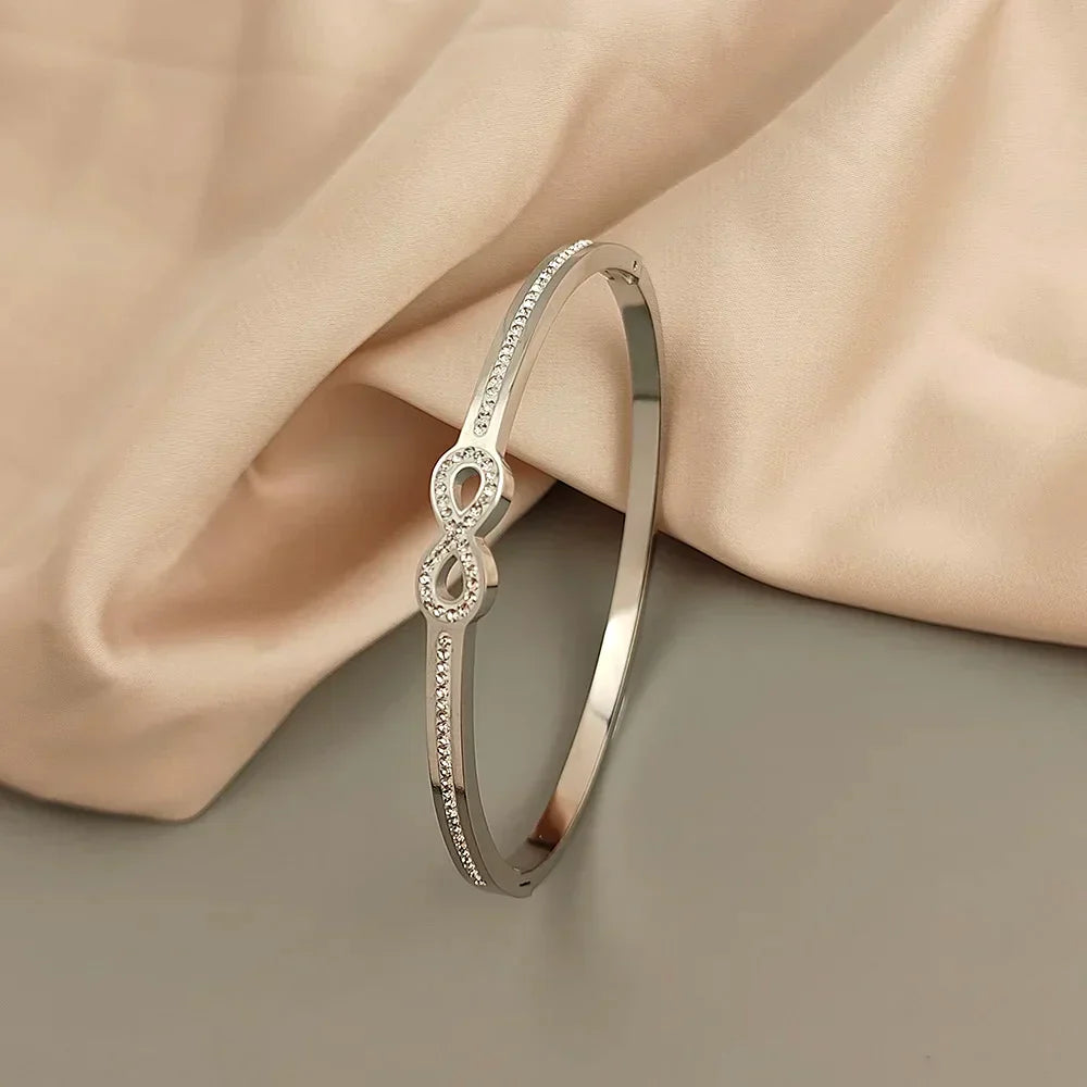 Infinity Rigid Bracelet with Exclusive Crystals