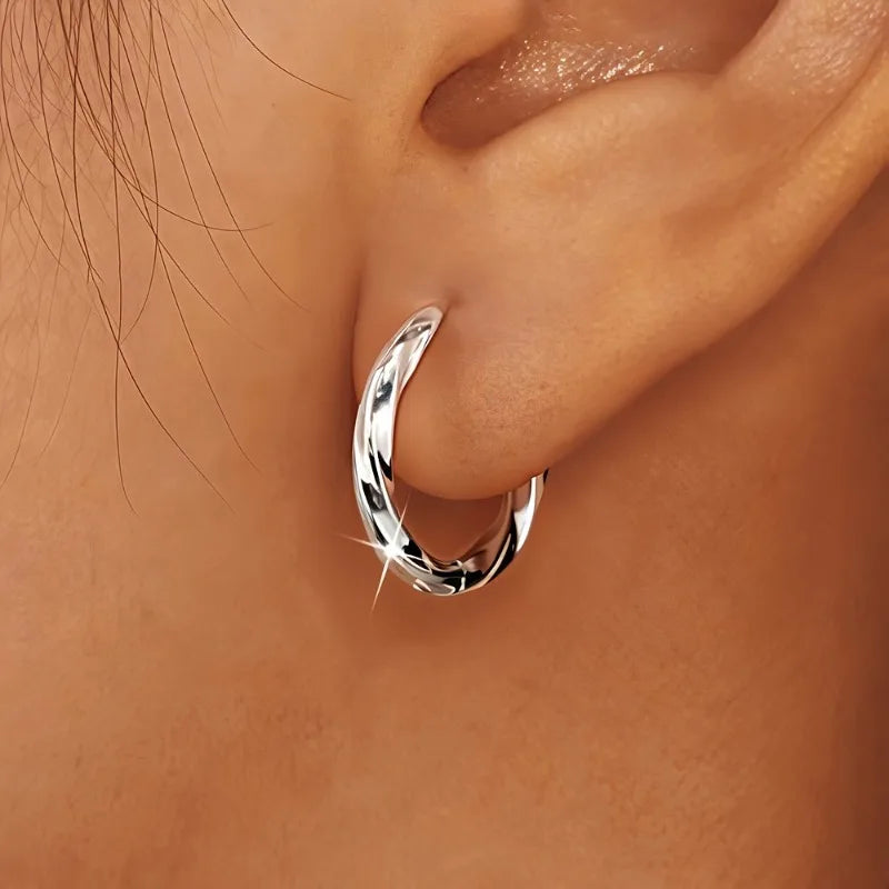 Minimal Geometric Drop Earrings