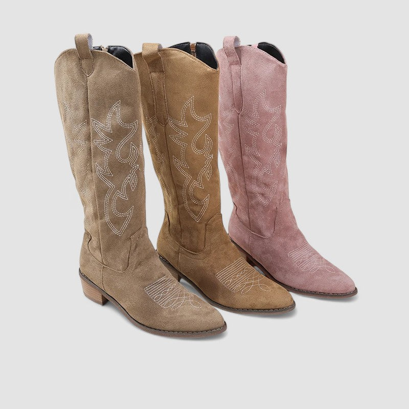 Firza | Knee-High Western Boots