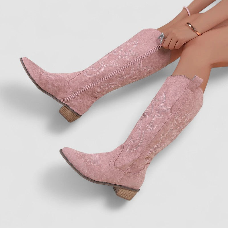 Firza | Knee-High Western Boots