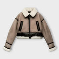 Leelo | Leather Jacket with Lining and Belt
