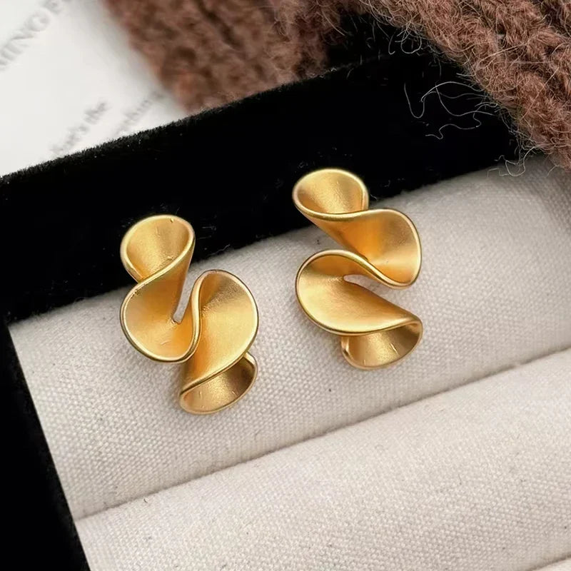 Silver and 18K Gold Flower Earrings